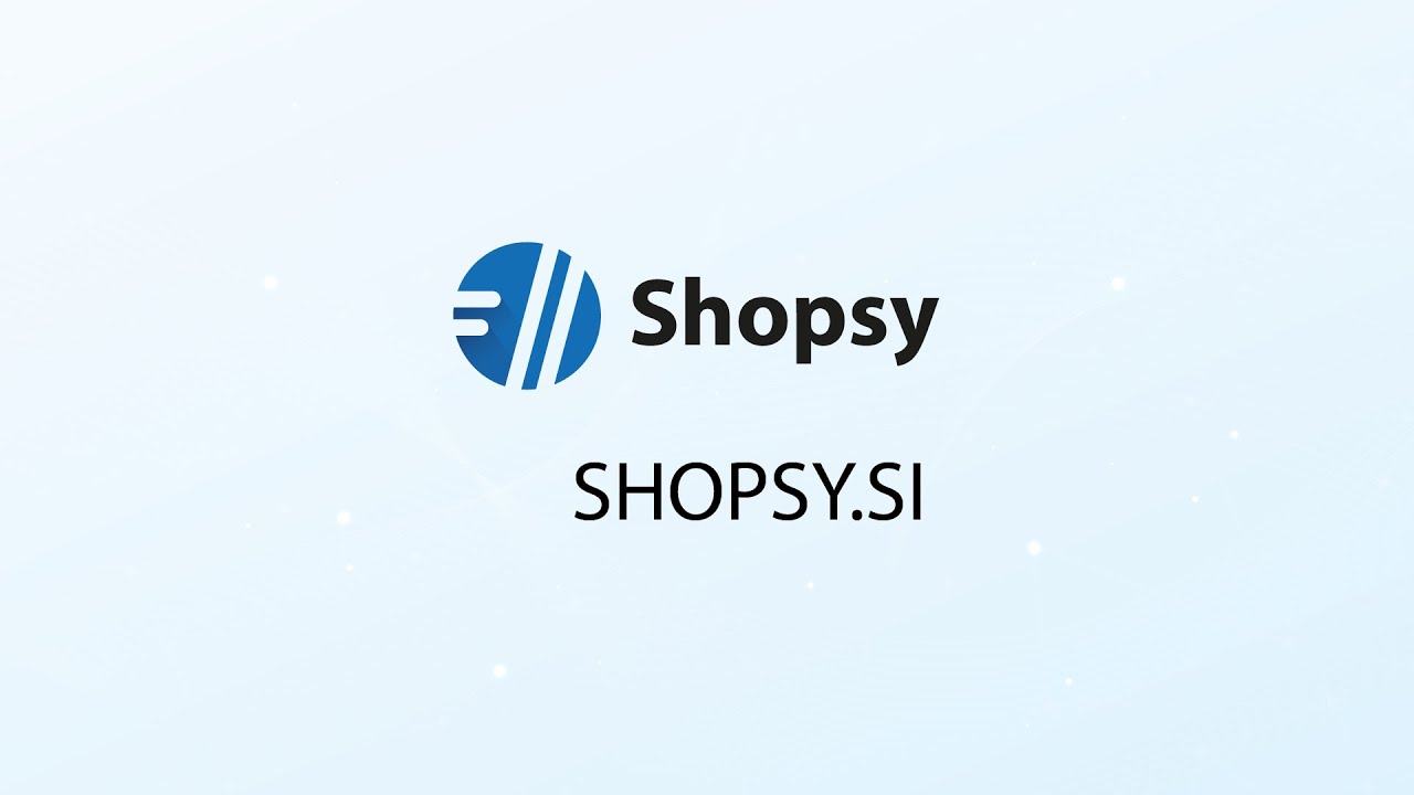 Izbira / sprememba Shopsy naročniškega paketa