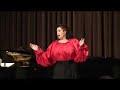 Sharon Maxwell sings Nedda's aria from the opera 