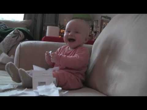 Ripping Paper Makes Baby Laugh Hysterically LOL – Funny Video