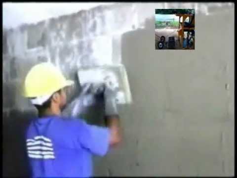 rebocar paredes - http://www.usimak.com.br/ ---- http://usimak.blogspot.com/ processo de reboco em parede interna de bloco de concreto.