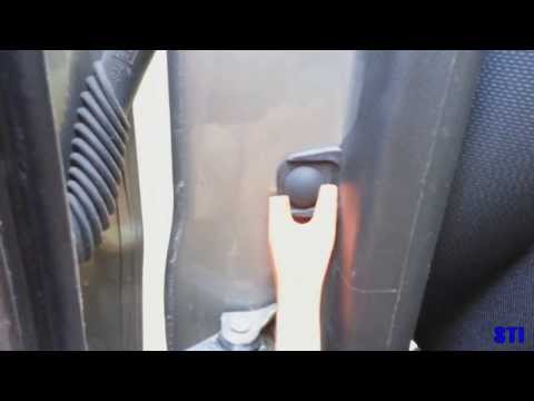 Subaru Impreza squeaky driver seat belt fix 02-07