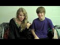 so the amazing Taylor Swift invited me to join her in the UK at Wembley Stadium and Manchester Arena. Only problem is that at Wembley in front of 12000 people I fractured my foot during ONE TIME and had to finish the song on a broken foot. haha. Taylor told me to break a leg before the show. I just listened to her. :) Have a great THANKSGIVING EVERYONE!! I already had my holiday in Canada Debut Album MY WORLD in STORES and on ITUNES NOW!! There are GOLDEN TICKETS in the albums. find the winning GOLDENT TICKET and get a Private concert in your Backyard for you and your friends...or win 2nd prize and be in Justin's Music Video!! The winning ticket is still out there in an album in a store right now. FIND IT!! More on Justin Bieber: Justin Bieber is a 15 year old small town kid from Stratford ON (pop. 30k) who posted videos on youtube for fun and then was discovered at 13 and is now living a dream he never thought possible thanks to the support of fans like you. One of the fastest growing artists in the world today, make sure to check out Justin's other videos and his chart rising single ONE TIME. Justin's debut album 