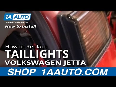 How To Install Replace Outer Taillight and Bulb Volkswagen VW Jetta 93-98 1AAuto.com