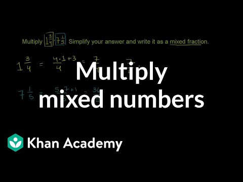 How to multiply mixed numbers