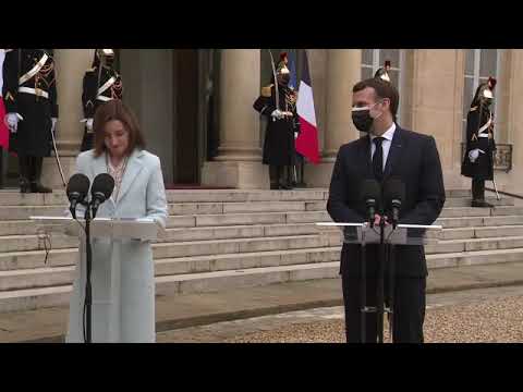Declarațiile Președintelui Republicii Moldova, Maia Sandu, în cadrul întrevederii cu Președintele Republicii Franceze, Emmanuel Macron