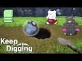 4人で協力して1000mの穴を掘ってお宝を見つけます【Keep Digging】