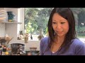 Ching woks up a spicy pork dish in minutes using her own recipe, Ching's Chinese Food in Minutes - available from www.amazon.co.uk