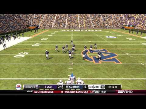 NCAA Football 13 Dynasty Gameplay: LSU vs. Auburn (Xbox 360)