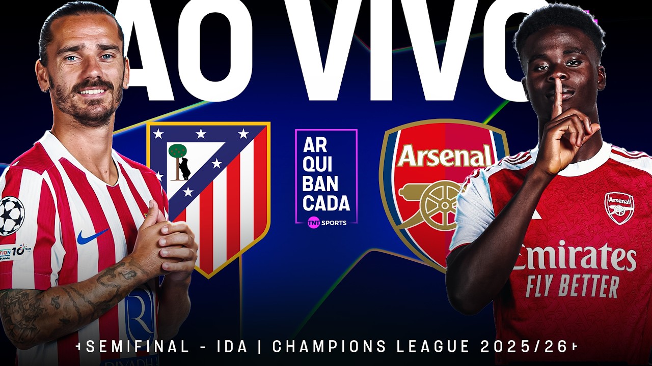 Ao Vivo: Atlético De Madrid X Arsenal (Pré-Jogo, Narração E Pós-Jogo) | Semifinal - Ida | Champions