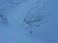 Skiing Easy Gully - Aonach Mor East Face