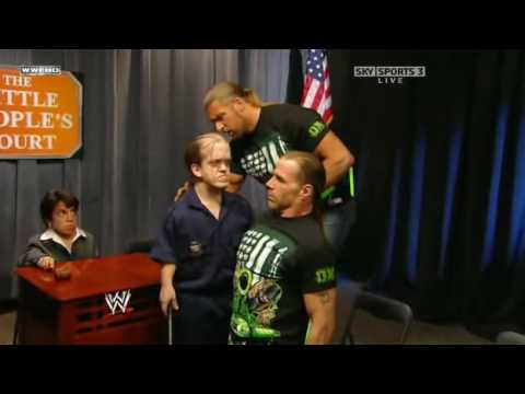 HBK, Triple H, Brock Lesnar, Batista, Umaga, Eugene, and John Cena