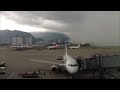 Massive rainstorm quickly engulfs Hong Kong airport. Not a timelapse.
