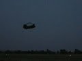 CH-47 chinook flies by in MOSUL, iraq
