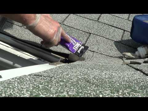 how to seal a gutter leak