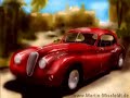 JAGUAR XK140 - automobile car speed paint by Martin Missfeldt