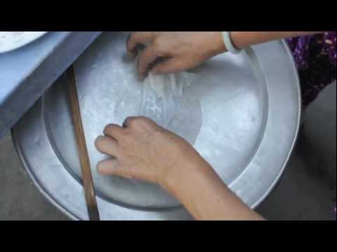 Bánh Cuốn Nhân Thịt - My mother's sister, has been making bánh cuốn for years. Every morning, her husband wakes up at 3am to start a fire in their little clay oven. On the pot of ...