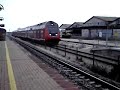 Train arrives Hadera railway station Train arrives Hadera railway station