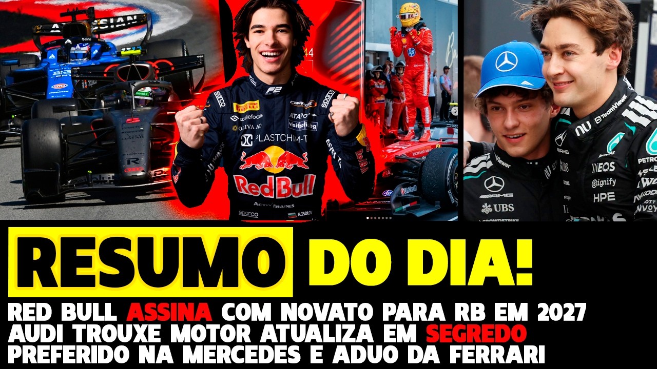 🚨RB ASSINA COM NOVATO PARA F1 2027, AUDI USOU MOTOR NOVO EM SEGREDO E FERRARI COM ADUO | FÓRMULA 1