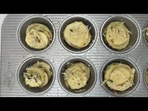 Crispy Parmesan Potato Stacks