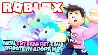 *SECRET LOCATION* NEW CRYSTAL PETS in Adopt Me! NEW Adopt Me Neon Cave Update (Roblox)