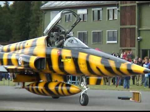 F5 - RNoAF 336 squadron Northrop F5 Fredomfighter Eye of the tiger project (EoT). Naval Strike Missile (NSM) Kjeller Norway 02.