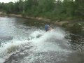 Testing out the watercross sled