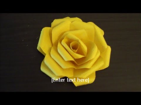 how to easy origami rose