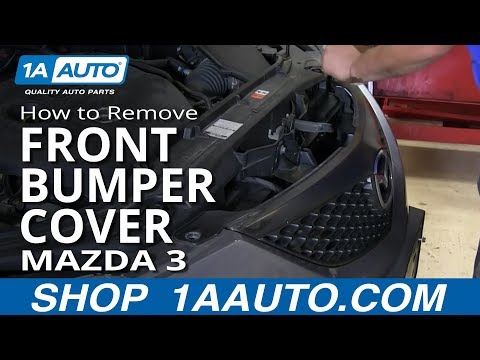How To Install Remove Replace Front Bumper Cover Mazda 3