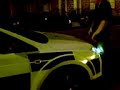 pissing on a police car