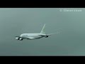 airbus a380 low approach   go around manchester airport
