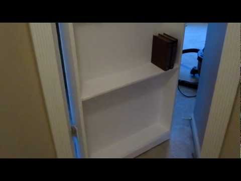 how to hidden door bookcase