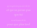 J'aimerai me cacher sous tes paupieres