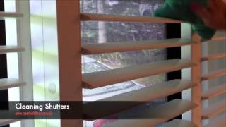 How To Clean Plantation Shutters with Micro Fibre Cloth