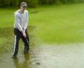 richard and pj playing golf