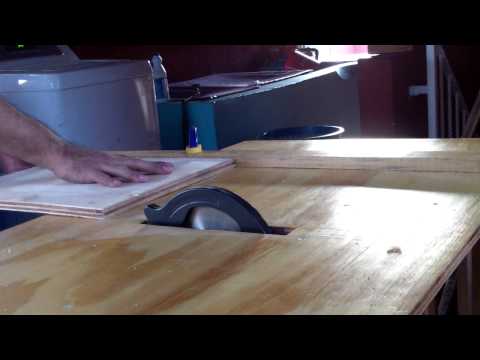 sierra casera - Una demostración de como va quedando la sierra de mesa casera con sierra circular truper de la linea profesional. Disco de 7 1/4