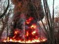 Large Tire Fire At 22nd And Missouri In Gary Indiana Seen From Illinois