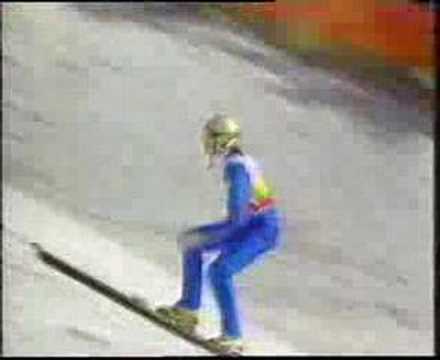 nykänen - XV olympic winter games ski jump 90m.