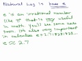 Logarithms 11 - Common and Natural Log