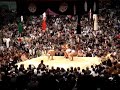 Yokozuna Asashoryu vs Kaio. Osaka Sumo Basho.