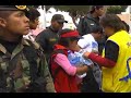 ayuda a damnificados de terremoto