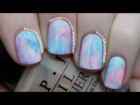 how to nail art with acrylic paint