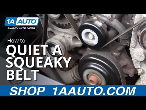 how to stop alternator belt squealing