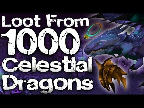 Runescape 3 - Loot From 1000 Celestial Dragons