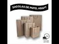 50 Sacolas De Papel Kraft 160g - 14x16x6