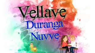 Vellave duranga nuvve full video song creative cha