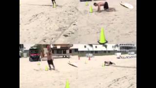 4 exercícios de treinamento funcional na praia