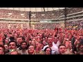 Audience sings along with Coldplay in Warsaw - June, 18