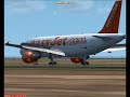 easyjet airbus a319 landing   alicante  leal 