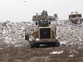 Bulldozers at landfill.