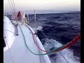 Dehler 34 downwind 18knots no Spi
